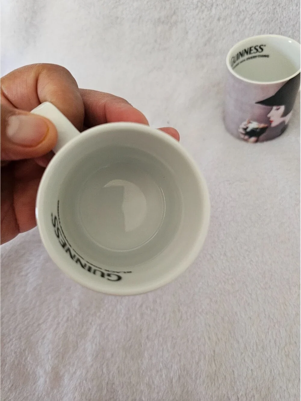 (2pc) New Guinness Cappuccino Mini Mugs Cups Classic Woman 2.5